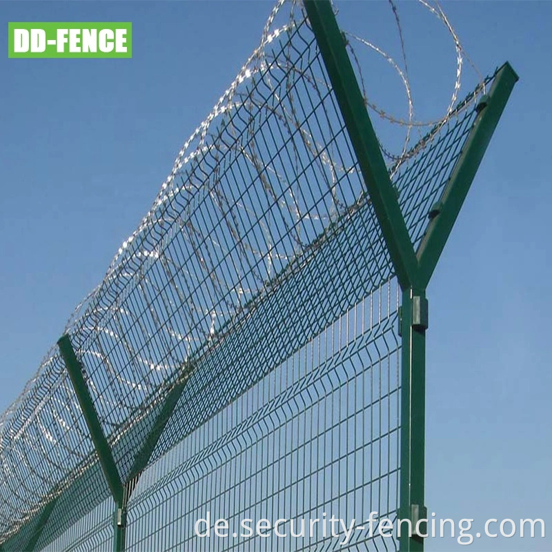 Neues Designpulver beschichtetes verzinktes Normen -Wand -Sicherheitszaun